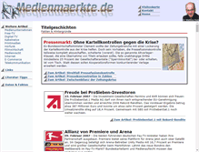 Tablet Screenshot of medienmaerkte.de